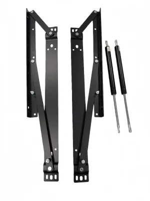Hong Qi Iron Bed Lifting Hinge Foldable Black Space Saving Functional Hardware for Lift-up Furniture