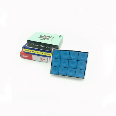 Professional Billiard Chalk Set 12PCS/Bulk Wooden Box-Long-Lasting Grip Anti-Miscue Low-Deflection Cue Tip Pool Snooker