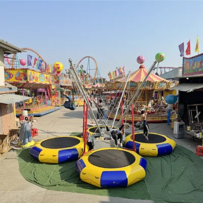Amusement Park Rides Kids and Adults Use 4 Person Bungee Trampoline Inflatable Jumping Bungee Trampoline for Sale