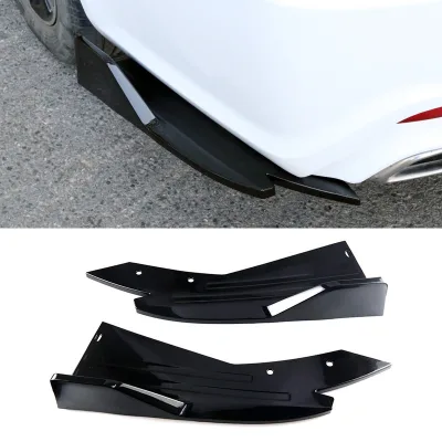 Universal Car Rear Corner Protector Anti-Collision Rear Lip Spoiler Exterior Modification Bumper Model 016