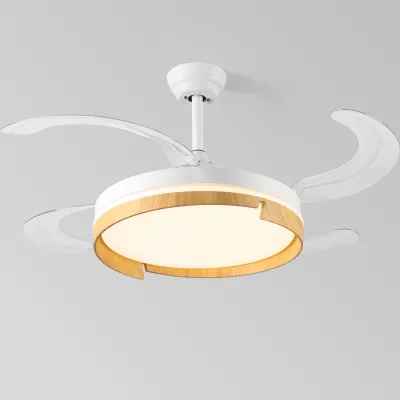 Crystal Bladeless Crystal Ceiling Fans with Fan Lights Smart Machine Wood Wooden Crystal Ceiling Fans