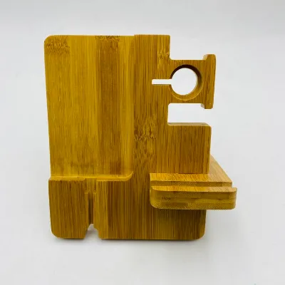 Best Selling Bamboo Wooden Mobile Cell Phone Stand Desktop Tablet Holder for Phone