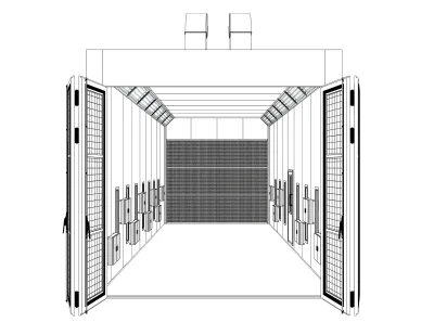 Cross Flow Spray Booth USA Spray Booth Furniture and Kitchen Painting Room /cheaper Paint Booth