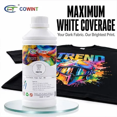 Cowint Custom Apparel Transfer Printing Digital Water-Based OEKO-TEX Certified 1 Year Shelf Life Stable for Printer White for