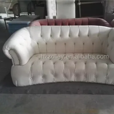 Luxury Italian 3-Seat Antique Recliner Sofa Wood Frame
