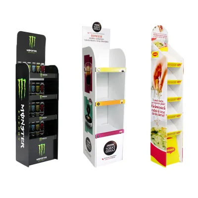 Customized Cardboard Display Stands Foldable Environmentally Friendly and Lightweight