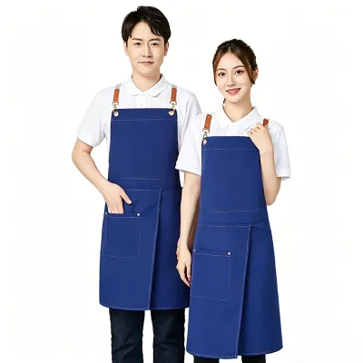High Quality Apron Soft Apron for Women Men Waterproof Apron Logo Printed Milk Tea Coffee Supermarket Work Clothes for Women
