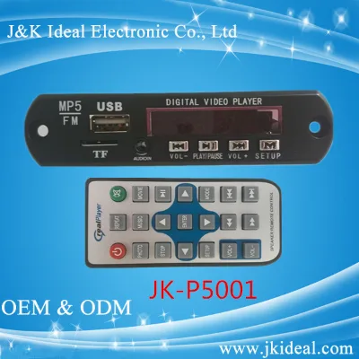 JK-P5001 Video Audio Out Fm HD Mp5 MP3 Mp4 Sd Card Player Module