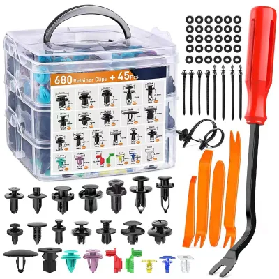 725pcs Car Auto Clips Fastener Accessories and Mixed Auto Fastener Clip