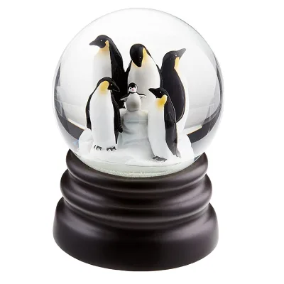 Musical Snow Globe  Adorable Penguins  Plays Let It Snow