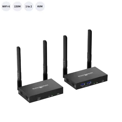HoomC HDMI Wireless KVM Extender 150m Wireless HDMI Transmitter and Receiver 1080P 5G 2.4G Wifi for Laptop PC