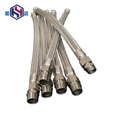 Threaded Metal Flexible Hose Leak Proof Sealing Design, Suitable for Natural Gas and Oil Pipeline Installation Engineering