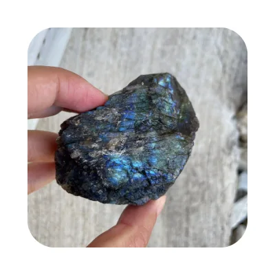 High Quality Natural Blue Flash Quartz Rough Labradorite Unpolished 4-7 cm Miner Crystal Rock Raw for Room Fengshui Decor