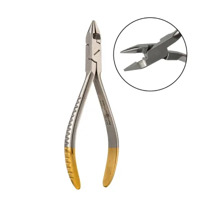 Easyinsmile Dental Orthodontics Plier Stainless Steel Pliers with Cutter for Archwires