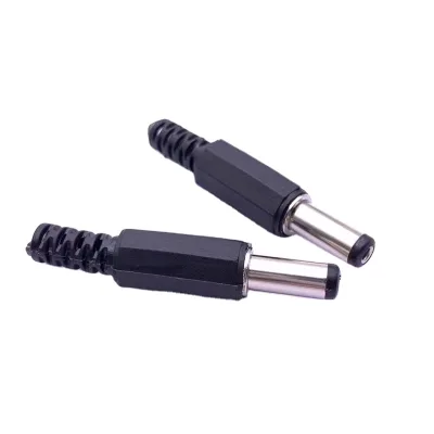 DC5.5*2.1 Male Plug Welding DC5.5*2.1*14mm Assembled Plastic Male 5.5*2.5mm