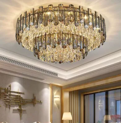 Bedroom & Living Room Crystal Ball Chandelier with IP44 Remote Control LED and K9 Crystals