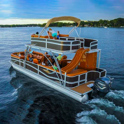 NEW DESIGN House Pontoon Boat Luxury Style Inflatable Pontoon Boat with House for Sale