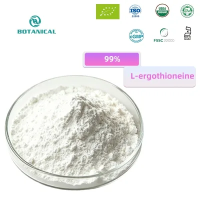 High Quality Wholesale Cosmetic Raw Material Ergothioneine Powder 99% Ergothioneine Capsule for Anti-Aging Skincare