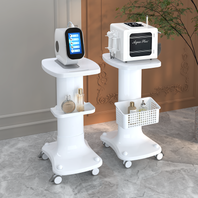 Wholesale Beauty Center Instrument Cart ABS Beauty Machine Trolley White Pink Stand Beauty Salon Spa Machine Hand Carts