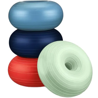Anti-Burst PVC Soft Eco-Friendly Yoga Round Ball Balance Trainer for Core Strength Stability Exercise Home Fitness Equipment