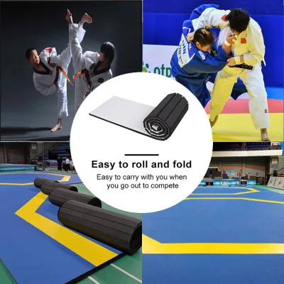 High Quality Durable XPE Foam Roll Floor Eco-Friendly Customizable Professional Martial Arts Mat for Taekwondo Boxing Judo Kung