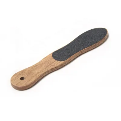 New Design Eco Friendly Double Side Exfoliating Wooden Foot Rasp File for Dead Skin Remove
