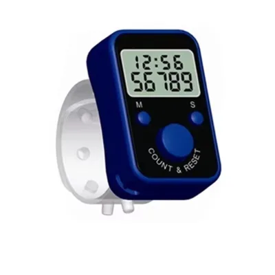 Finger Counter Chanting Counter LCD Electric Digital Display with Time Ring Chanting Register