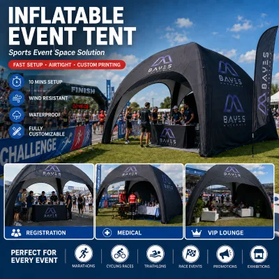 Portable Inflatable Spider Tent with Custom Printing for Trade Shows Roadshows Pop up Events and Retail Promotions