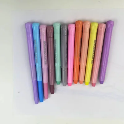 Factory Price Economical Pastel Twist up Art Crayons Interlockable Connectable Barrel for School Wholesale Stationery