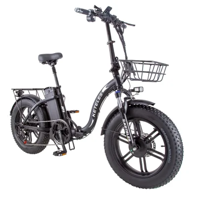 US Stock Keteles Mini 17.5ah KF9 Ebike 48V 1000W Folding 20 Inch Electric Bike Unisex Multifunctional Smart LCD Aluminum Alloy