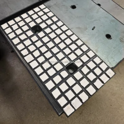 Wear Resistant Rubber Lining Plate for Cement Plant Ball Mill Customized Durable Ball Mill Liner Ceramic Ball Mill Liner