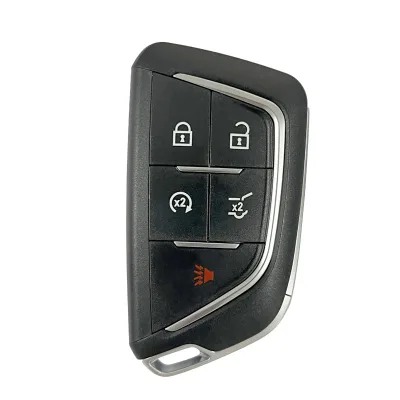 Qingxin 100% Tested Ca-shell-55D2 5 Button Smart Card Red Cover HU100 Emergency Key Cadillac CT4-V/CT5-V/CT6-V 1 Year PE