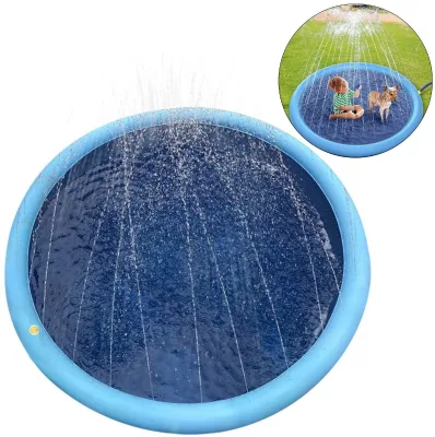 High Quality Sprinkler Splash Pad Summer Yard Inflatable Pet Water Pool For Dogs and Kids