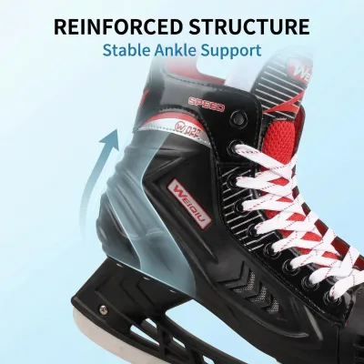 Ice Hockey Skates with Non-Slip Sole for Stable Grip on Ice