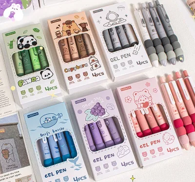 Hot Selling Custom Gift Plastic Promotion Pen with logo test Good Gel Pen Kawaii Stationery Creative Ballpen Wholesale 0.5