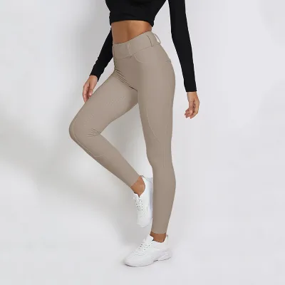 Spot Wholesale Lightweight Quick Drying Women's Equestrian Pants, Breathable and High Elasticity Summer Event Riding Leggings