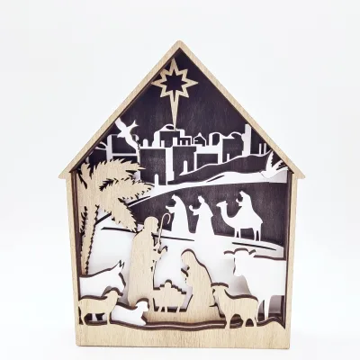 New Creative Wooden Religious Figurine of Jesus' Descent