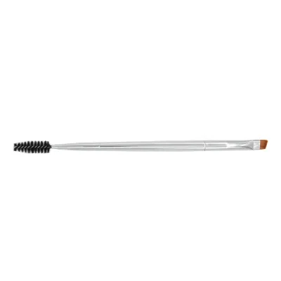 Wholesale Aluminum Handle Synthetic Hair Double Edge Eco-friendly Vegan Eyebrow Makeup Brush