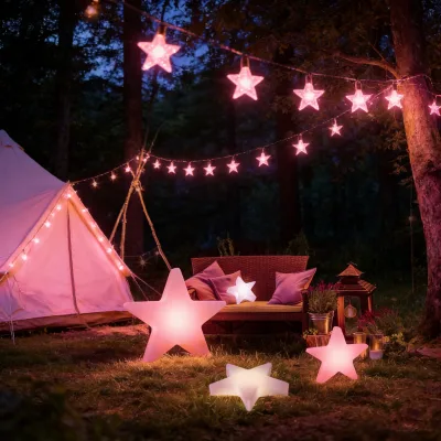 Outdoor Landscape LED Lamp IP65 Waterproof Luminous Star Party Wedding Decoration Three Color White Light RGB High CRI 90