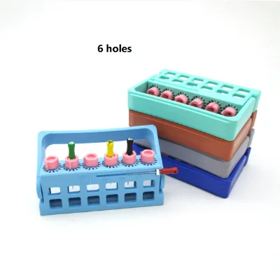 Dentwish Dental File Handpiece Holder Bur Sterilized Block Root Canal Files Holder Box Disinfection Holder Sterilization Box