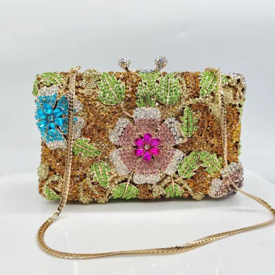 "Chic Crystal Evening Bag for Wedding Bridal or Party Events"