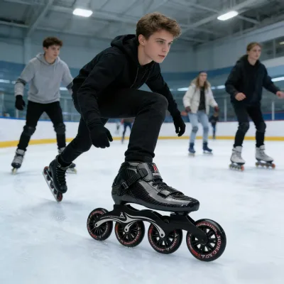 OEM/ODM Factory Wholesale High-quality Carbon Fiber Roller Skates Unisex All Season Aluminum Alloy Chassis