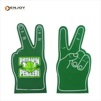 Custom Made Bespoke Fans Match Yes Gesture Shape Foam Fingers Foam Hand
