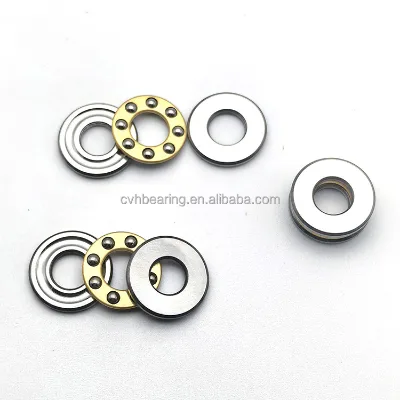 15mm Od High Precision Miniature Thrust Ball Bearing 7x15x5mm F7-15M Chrome Steel Micro Axial Load Bearing F7-15