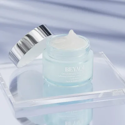 Skincare Packaging Custom Cosmetic Glass Jar Set,100Ml Cosmetic Glass Jars,Private Label Glass Cosmetic Jar