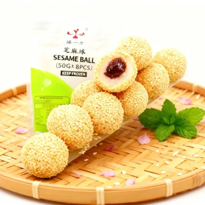 Factory Direct 50G Standardized Golden Size Crispy Hollow Sesame Ball Manufacturer for Breakfast Customization Supplier
