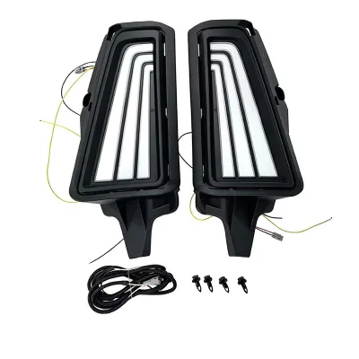 Daytime Running Lights/Lamps 3 Colors for Toyota Hiace 2019 2020 2021 2022 LED DRL Turn Signal Fog Lamp/Light