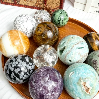 Wholesale Supply High Quality Colorful Crystal Sphere Calcite Quartz Ball for Spiritual Meditation