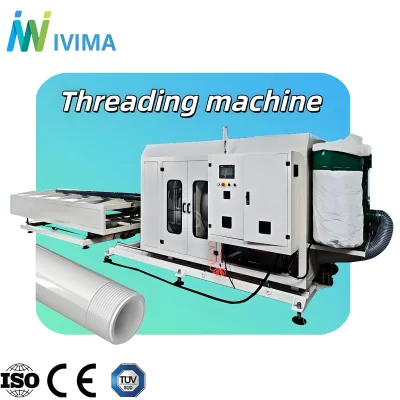 Full Automatic CNC Plastic PVC Pipe Threading Machine for Water Supply