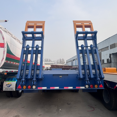Used Low Bed Trailers Lowboy Trailer Lowbed Semi Trailer Low Loader Trailer Lowbed Semi-trailer 3 Axle Low Bed Trailer